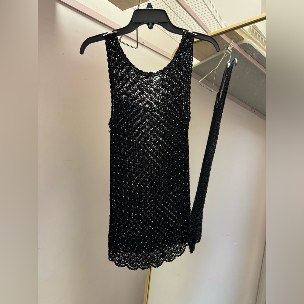 Sparkling Crochet Dress